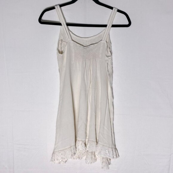 Vintage Y2K Meadow Lane Cream Embroidered Babydoll Spaghetti Strap Tank Top M - Picture 2 of 13